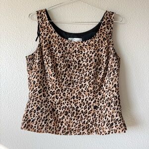 Vintage Dressbarn Leopard Print Tank Blouse